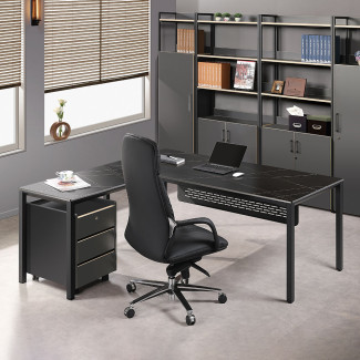 르미앙 세라믹 블랙 책상