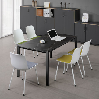 르미앙 세라믹 회의용 테이블 (마로네블랙)