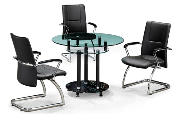 GST 유리원탁(그린)