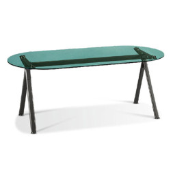 GST-601 그린 유리회탁(타원,블랙하부)