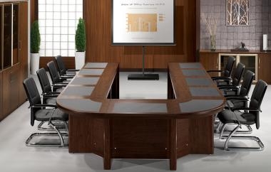 월낫 연결식 회의용 탁자 패드형 (ㄷ자형)