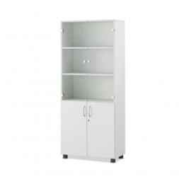 랑5단유리장 화이트그레이