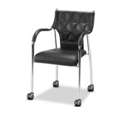 가죽 회의용방석 팔유로라 블랙