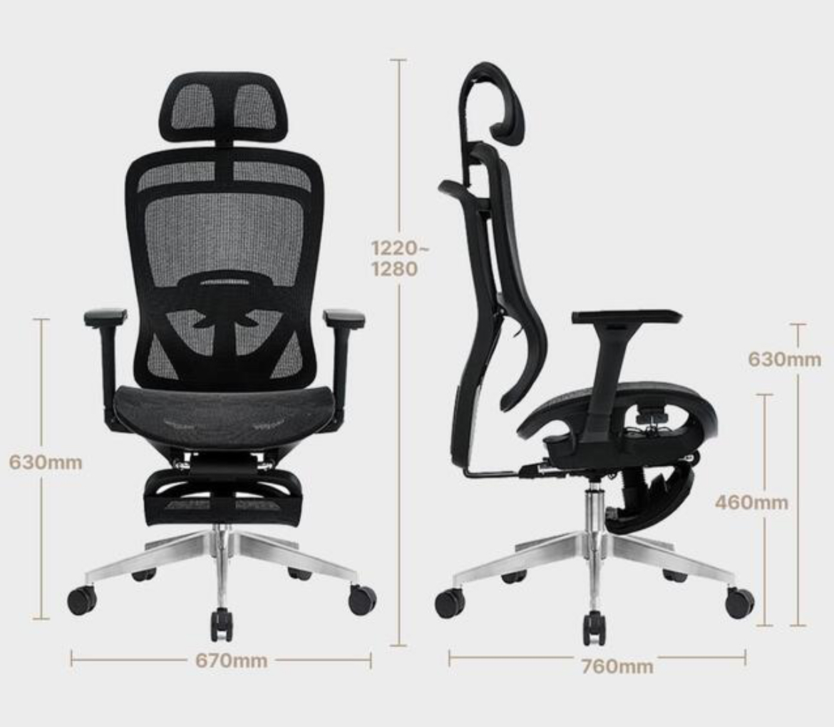 MC-202H 모나코 올메쉬 의자(BLACK)