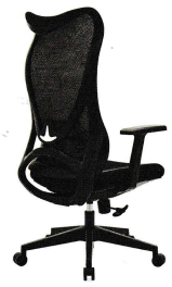 커브 메쉬 의자(BLACK)