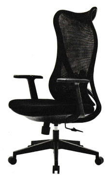 커브 메쉬 의자(BLACK)