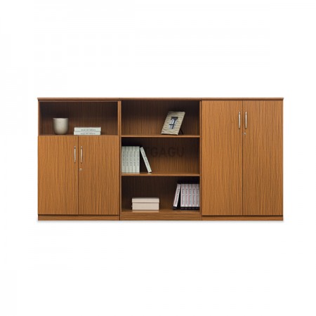 골든 티크 3단 중역 책장