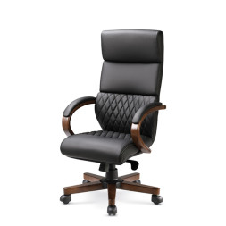 세렌 우드 체어 (고급인조가죽)