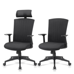 나이트 체어 블랙 프레임 (메쉬)