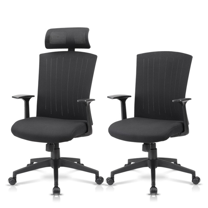 나이트 체어 블랙 프레임 (메쉬)