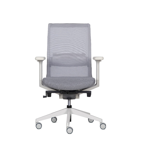 m50 프리미엄 요추 사무용 의자 (화이트 / 팔걸이 조절)