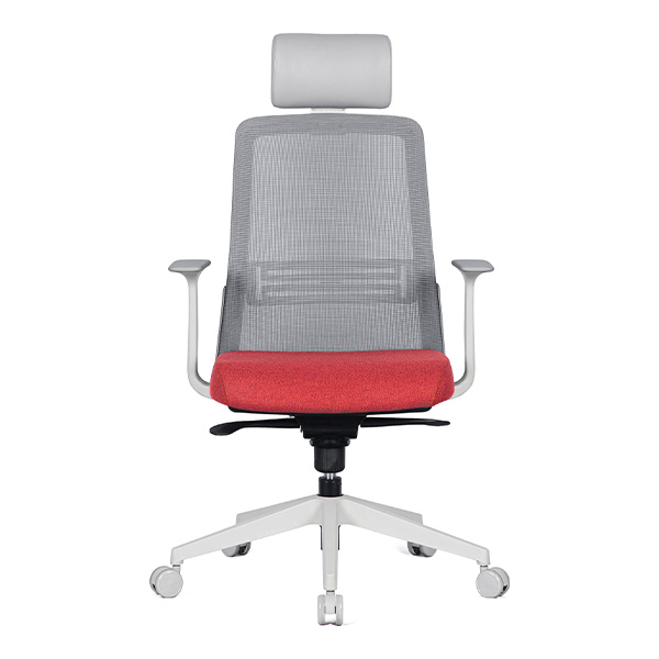 m45 프리미엄 요추 사무용 의자 (화이트 / 팔걸이 고정)