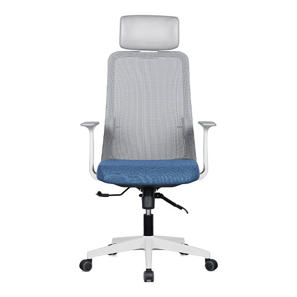 m23 메쉬 의자 (화이트 프레임 / 팔걸이 고정)