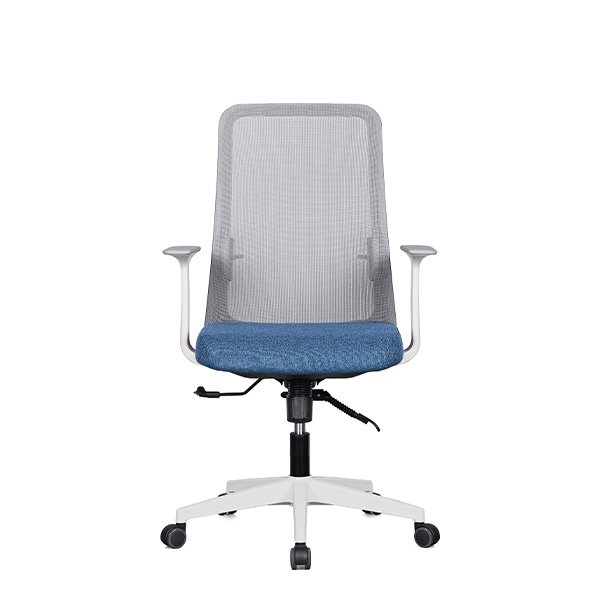 m23 메쉬 의자 (화이트 프레임 / 팔걸이 고정)