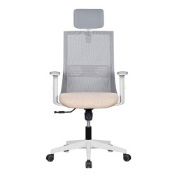 m19 메쉬 의자 (화이트 프레임 / 팔걸이 조절)