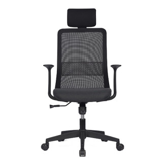 m18 메쉬 의자 (블랙 프레임 / 팔걸이 고정)