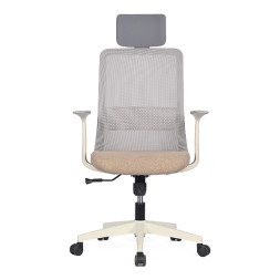 m18 메쉬 의자 (화이트 프레임 / 팔걸이 고정)