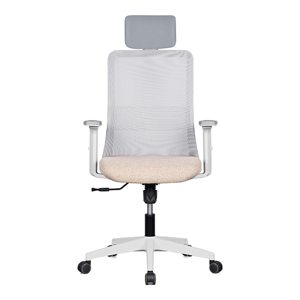 m18 메쉬 의자 (화이트 프레임 / 팔걸이 조절)