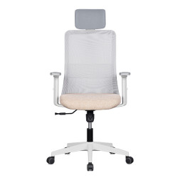 m18 메쉬 의자 (화이트 프레임 / 팔걸이 조절)