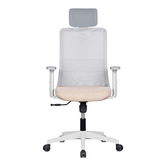 m18 메쉬 의자 (화이트 프레임 / 팔걸이 조절)