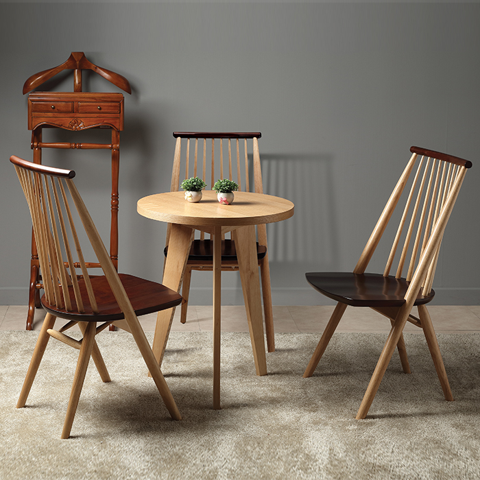 레더 원목 의자