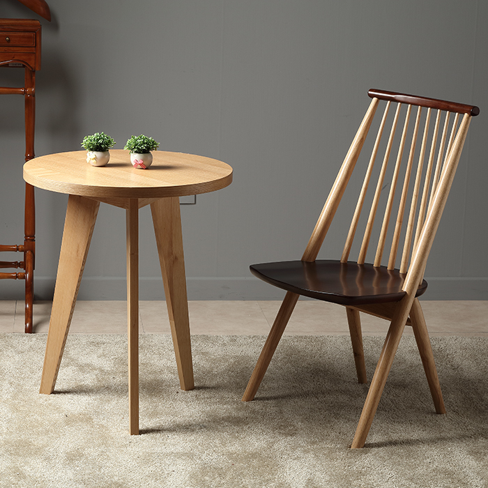 레더 원목 의자