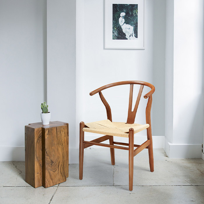 에틱 라탄 원목 의자