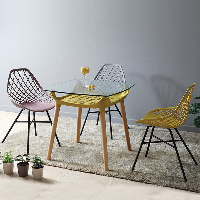 네트 플라스틱 의자