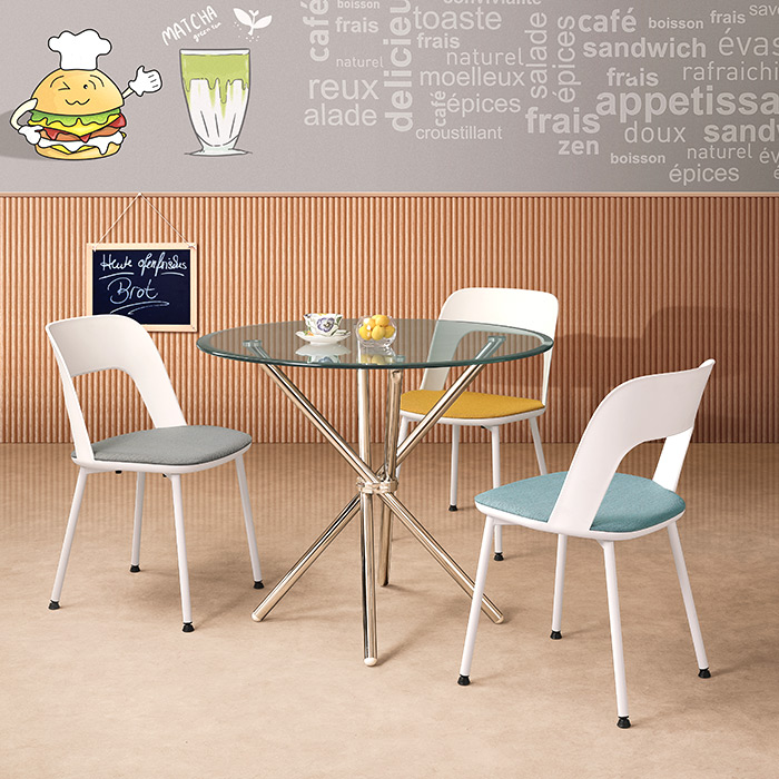 노스 플라스틱 철제 의자