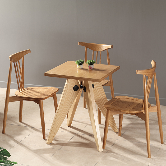 420 애쉬무늬목 사각테이블시리즈