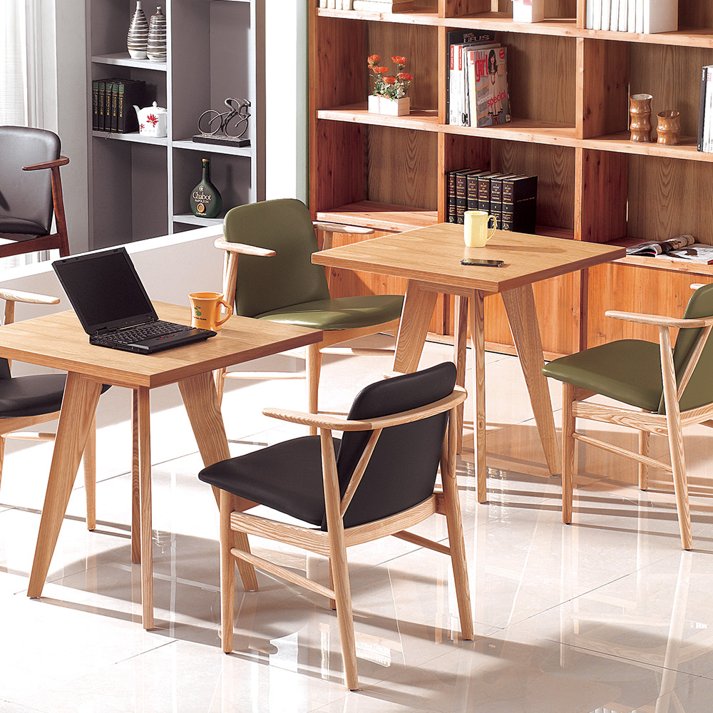 410 애쉬무늬목 사각테이블시리즈 (신)