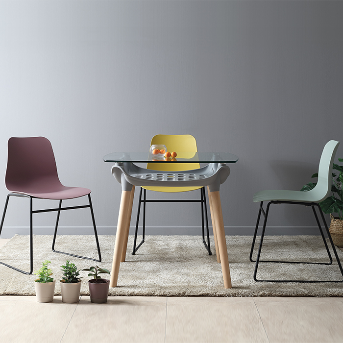 네트 수납 사각 테이블