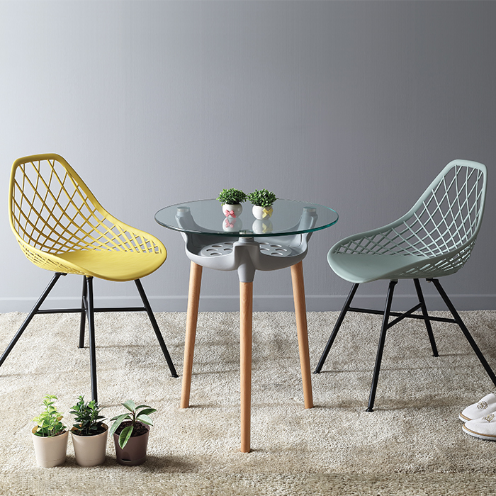 네트 수납 원형 테이블