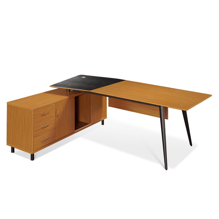 티크 마이스터 투톤 커브형 데스크