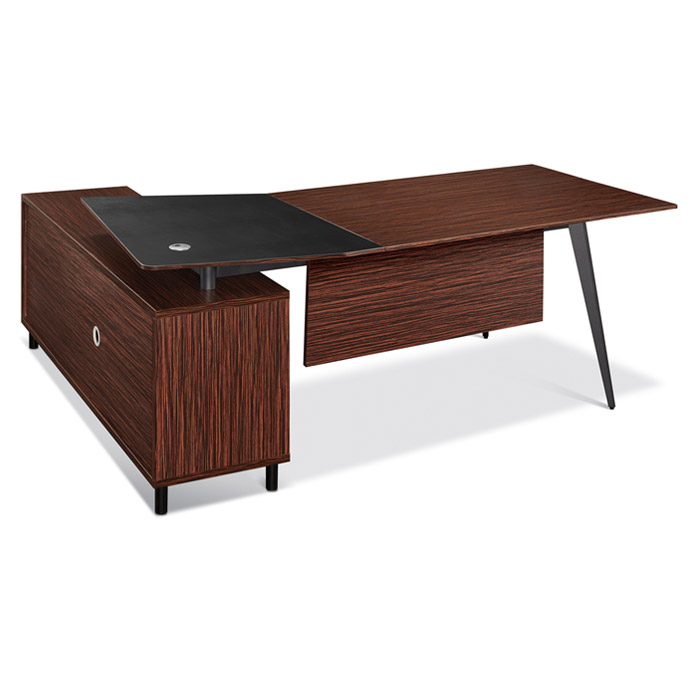 흑단 마이스터 투톤 커브형 데스크