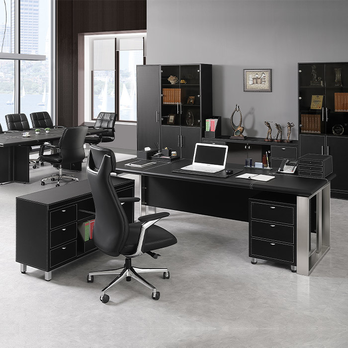 매그너스 가죽 책상