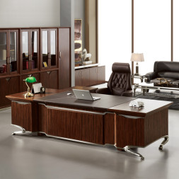 메가리코 흑단 책상 (사이드, 서랍 포함)