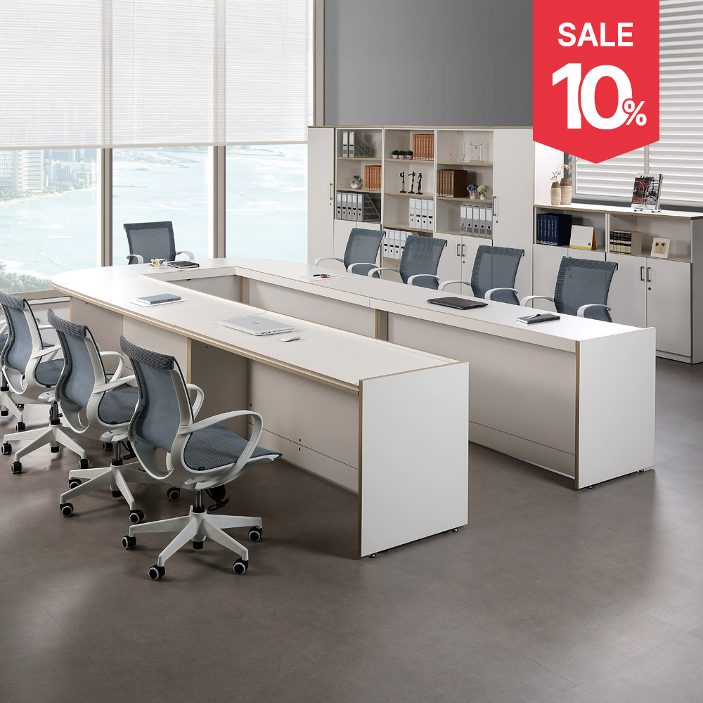 클레버 연결회탁 (크림화이트/ㄷ자형)